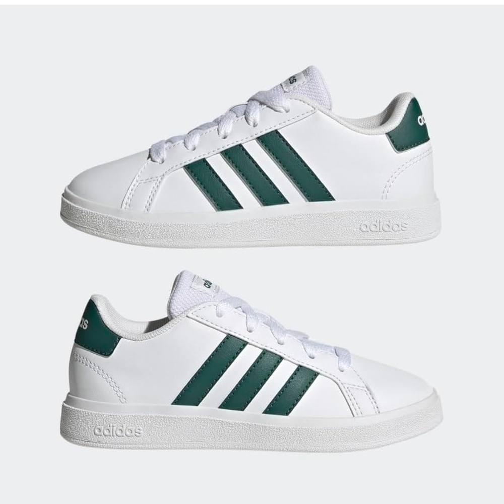 Adidas White and Green Sneakers